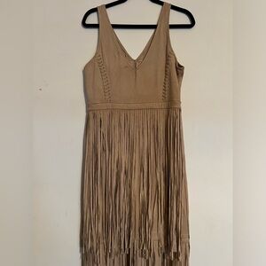 Idyllwind leather fringed dress size large